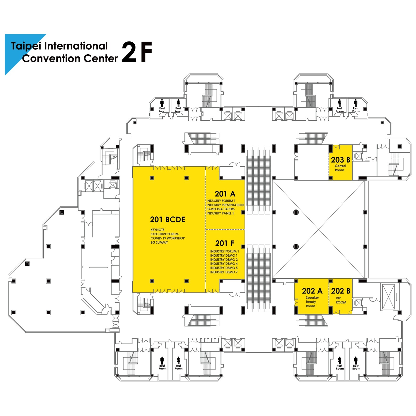 TICC Venue Floor Map 2F