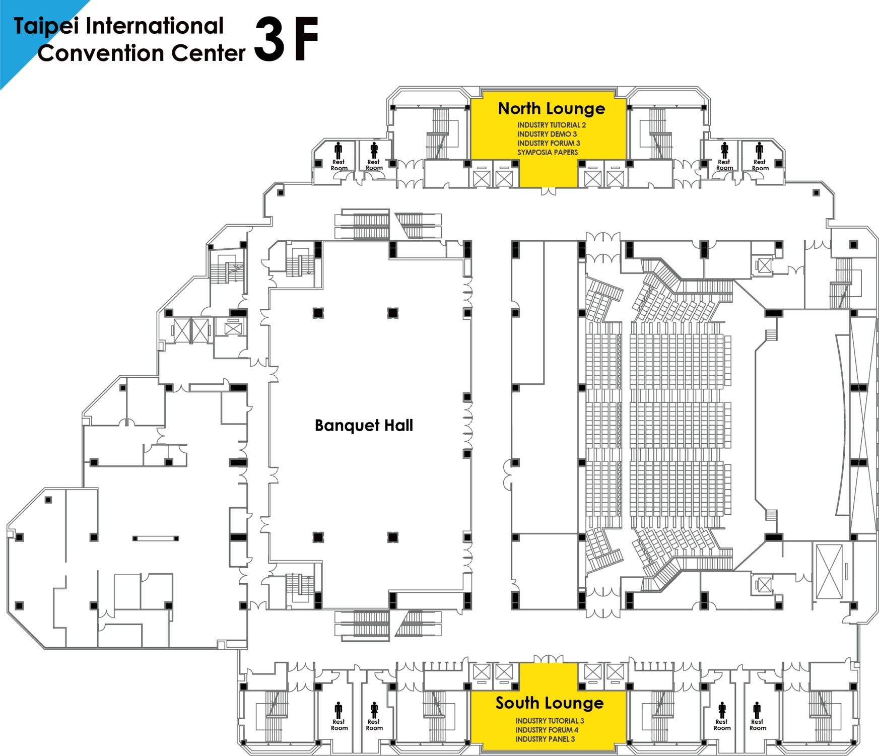TICC Venue Floor Map 3F
