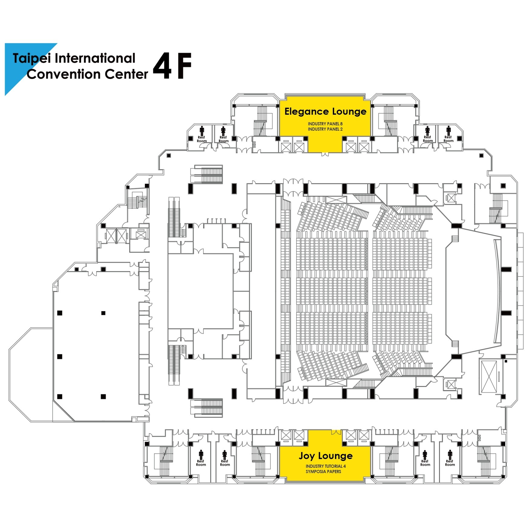 TICC Venue Floor Map 4F
